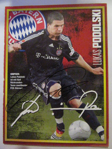 Lukas podolski 2x signiert - podolski,