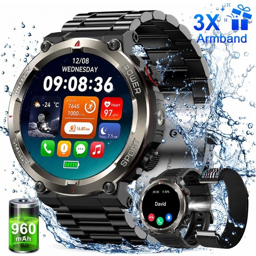 Smartwatch herren militär - smartwatch,