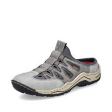 Rieker Damen Clogs Sabot Pantoletten Pantoffel Hauschuhe Schuhe grau L0559