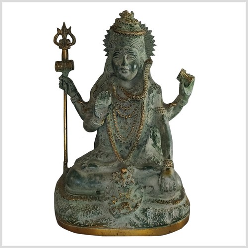 Sitzender shiva messing - sitzender,