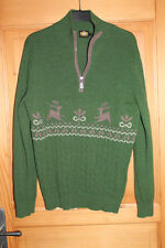 Hammerschmid Herren Pulli Pullover Trachtenpullover Rolli Rollkragenpulli M grün