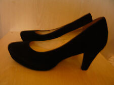 empodium Veloursleder Schuhe Gr.39 Pumps Plateau Echt Leder Schwarz NEU