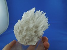 Skolezit, weiß bis farblos, Yeola, Nasik, Indien (K86)