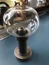 Windlicht der  Marke Föhl aus Zinn und Glas