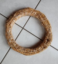 Strohring Strohkranz zum Basteln als Grundlage für Adventskranz zum Selberbinden