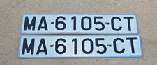 Ein Satz alte Autokennzeichen Spanien (Malaga) - MA 6105 CT