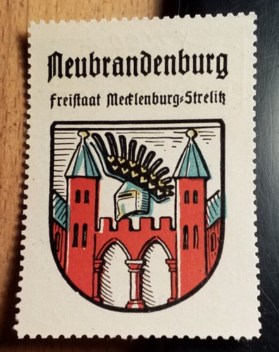 Neubrandenburg reklamemarke - neubrandenburg,