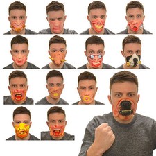 Kostüm halbes Gesicht Gummi