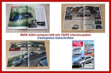 BMW 325ti compact E46 mit 192PS Literaturpaket - 3 komplette Zeitschriften