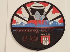 POLIZEI BEREITSCHAFTSPOLIZEI HAMBURG BPA BFE G20 SUMMIT 2017 ABZEICHEN KLETT