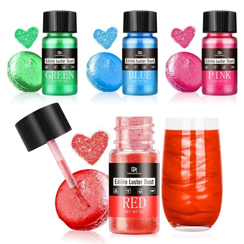 Essbares glitzer pulver - pulver, set