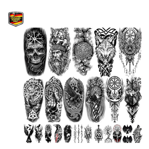 Blätter wikinger tattoos - 77,