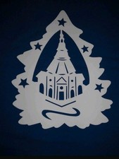 Fensterbild Tonkarton Kirche