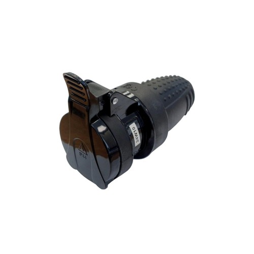Ip44 gummi steckdose - 2p+z,