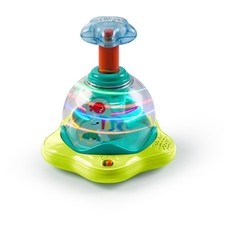 Bright Starts Musikspielzeug Press & Glow Spinner Kreisel mit blinkenden Lichter