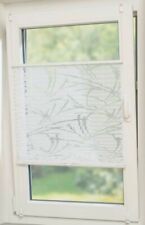 Plissee  Ausbrenner weiß Streifen klemmen ohne Bohren Klemmplissee Rollo B-Ware