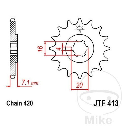 Ritzel für suzuki xk 15 - ritzel,