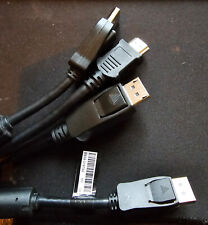 DisplayPort DP auf HDMI Kabel 1,8 Meter DP to HDMI Cable und DP to DP