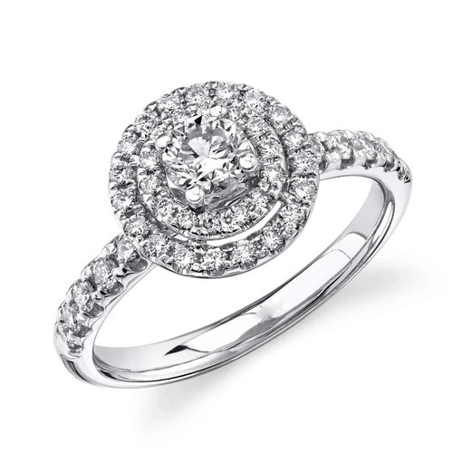 14k weißgold verlobungsring - 14k,