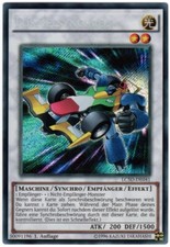 Yu-Gi-Oh! LC5D-DE041 Formelsynchron Secret Rare 1. Auflage Sleeve & Toploader NM