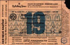 3991 Ticket BL 91/92 Borussia