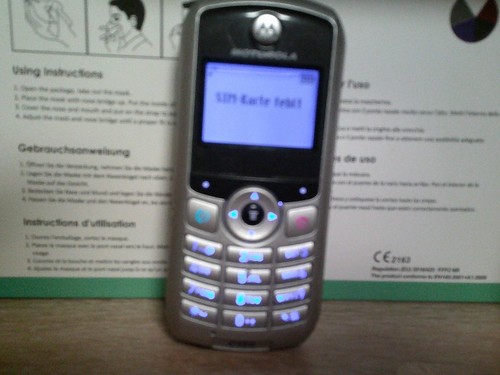 Motorola 123 silber guter - c,