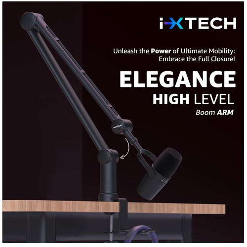 Versatile microphone boom - boom, arm