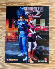 Resident Evil 2 Leon Claire Redfield / Lara Croft Poster PS1 GameCube Dreamcast