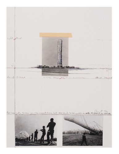 Christo original collage - original,