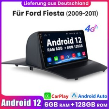 6+128G Carplay 9"Autoradio Android GPS Navi 8Core DAB+ Für Ford Fiesta 2009-2011