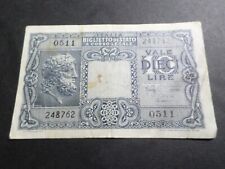 ITALIEN - ITALIA, 10 LIRE SCHEIN GIOVE 23-11-1944, LUOGOTENENZA, 0511 LOT B