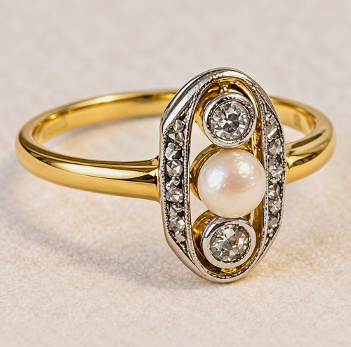 Vintage ring 750 - ring, gelbgold