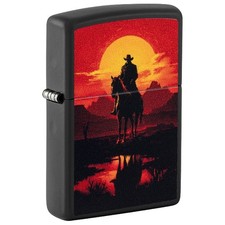 Zippo schwarz matt western - zippo,