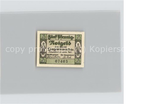 Langewiesen pfennig schein - 5,