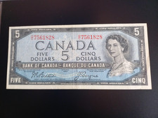 Kanada Canada 5 Dollars 1954