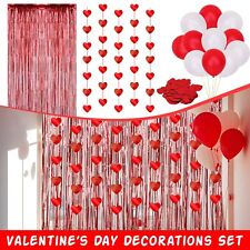 Rot Weiß Luftballons Herz