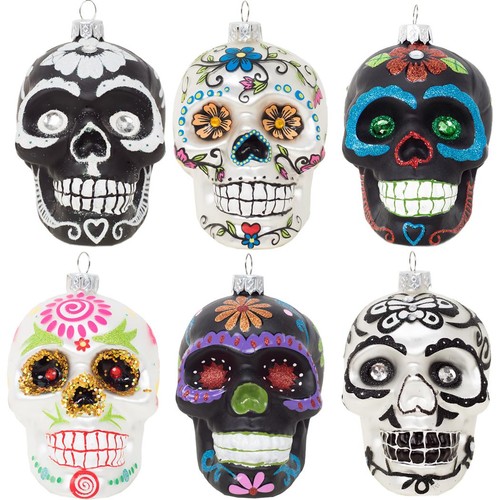 Weihnachtskugel totenkopf - weihnachtskugel,