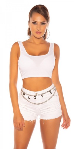 Sexy bauchfreies tanktop mit - sexy,