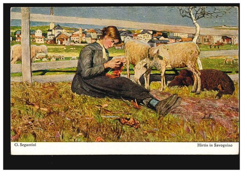 Künstler segantini - künstler-ak, g.