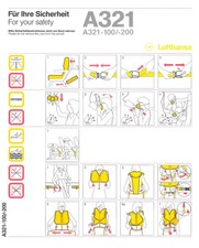 Safety Card / Lufthansa /