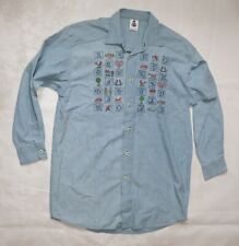 AMANN TRACHTEN HERREN JEANS DENIM Hemd Kragenweite 40 ca GR 25 TIROLER  FASCHING