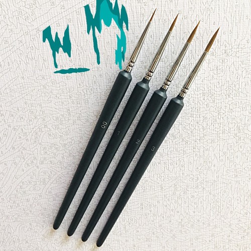 Pinselset malen 4er set acryl - set,
