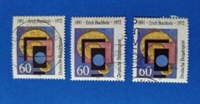 brd bund 1991, Erich Buchholz,Künstl,Mi.Nr. 1493, gestem, 3 St, sh Bild ,Lot*37.