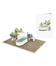 3D Pop Up Grußkarte - Spa