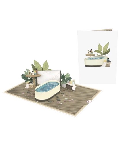 Pop grußkarte spa - 3d,