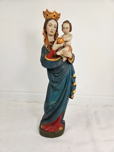 Madonna mit kind bemalt - kind,