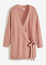 Neu Wickel-Jacke Gr. 44/46 Vintagerosa Meliert Damenjacke Longstrickjacke