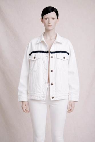 Louis féraud jeansjacke - jeansjacke, weiß