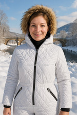 Steppoverall  Snow Suit M/L 40 Ski Suit Skianzug Retro Schneeanzug damen