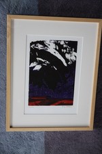 Bernd Zimmer Holzschnitt Himmel